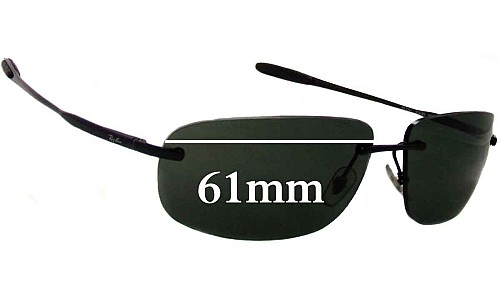 Ray Ban RB3391 Replacement Lenses 61mm wide 