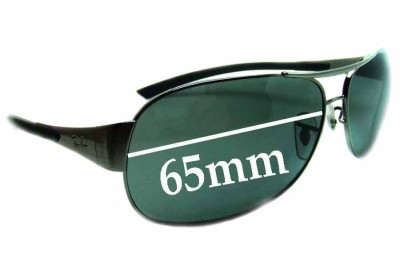 Ray Ban RB3404 Replacement Lenses 65mm wide 