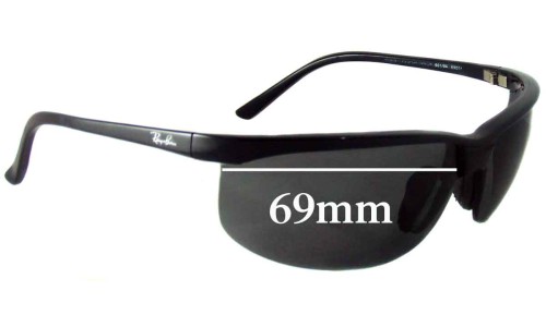 Ray Ban RB4021 Sport Nylor Replacement Sunglass Lenses - 69mm across 