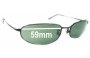 Sunglass Fix Replacement Lenses for Ray Ban RB8020 Orbs - 59mm Wide 