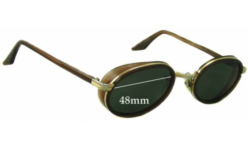 Sunglass Fix Replacement Lenses for Ray Ban B&L W2814 - 48mm Wide 