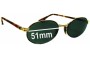 Sunglass Fix Replacement Lenses for Ray Ban B&L W2188 - 51mm Wide 