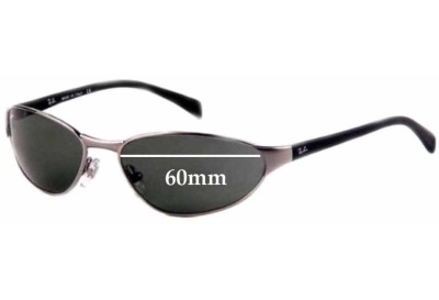 Ray Ban B&L W2968 Replacement Lenses 60mm wide 