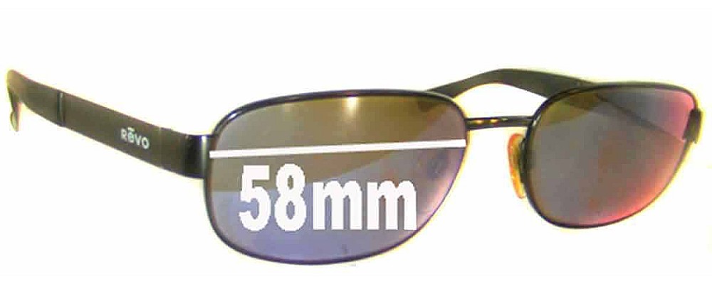Sunglass Fix Replacement Lenses for Revo RE3002 - 58mm Wide
