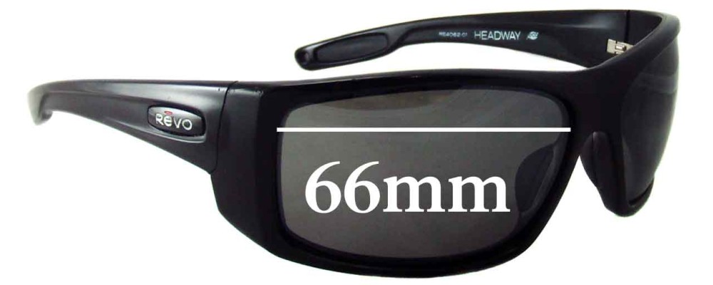 Sunglass Fix Replacement Lenses for Revo RE4062 Headway - 66mm Wide