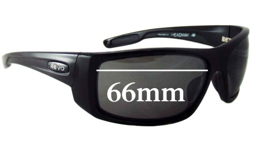 Sunglass Fix Replacement Lenses for Revo RE4062 Headway - 66mm Wide 