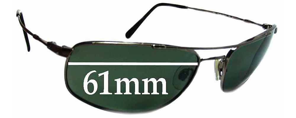 Sunglass Fix Replacement Lenses for Revo 9001 - 61mm Wide