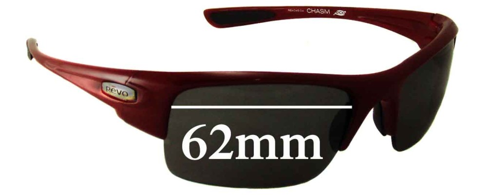 Sunglass Fix Replacement Lenses for Revo RE4046 Chasm - 62mm Wide