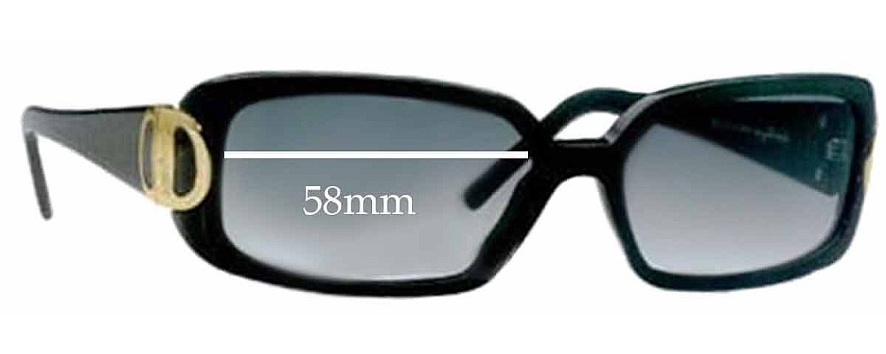 Sunglass Fix Replacement Lenses for Salvatore Ferragamo 2065 - 58mm Wide