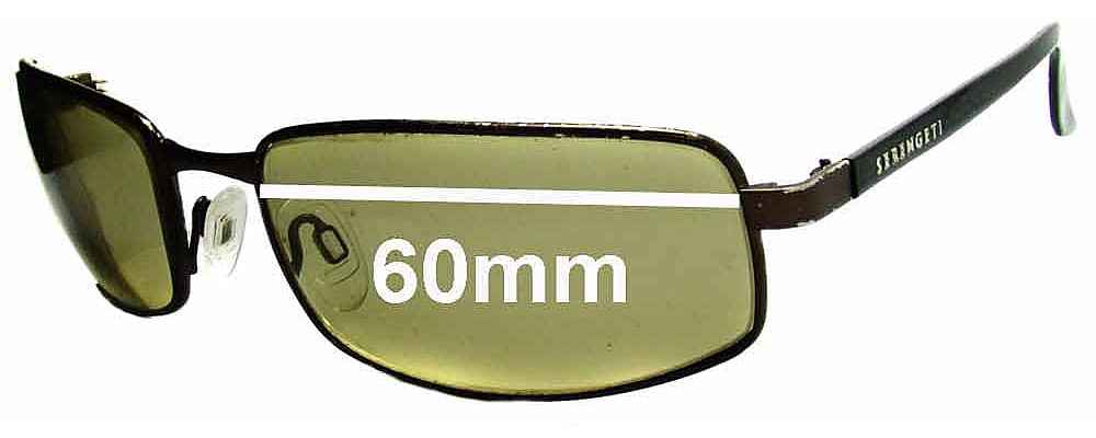 Sunglass Fix Replacement Lenses for Serengeti Carini - 60mm Wide
