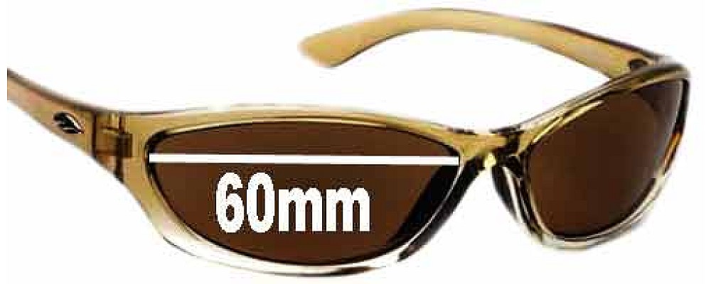 Sunglass Fix Replacement Lenses for Smith Rootbeer - 60mm Wide