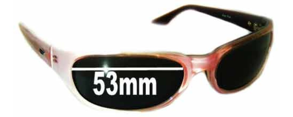 Sunglass Fix Replacement Lenses for Smith Vice Pink - 53mm Wide