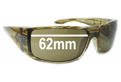 Spy Optic Cooper XL Replacement Lenses 62mm wide 
