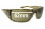Sunglass Fix Replacement Lenses for Spy Optic Cooper XL - 62mm Wide 