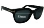 Sunglass Fix Replacement Lenses for Tom Ford Campbell TF198 - 53mm Wide 