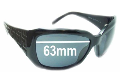 Versace MOD 4049 Replacement Sunglass Lenses - 63mm Wide 
