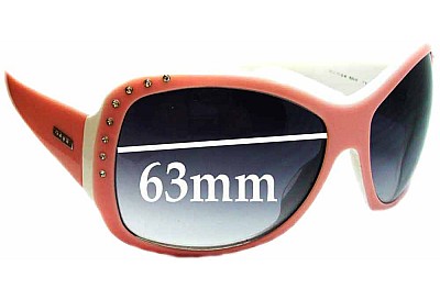 Vogue VO2375-SB Verres de Remplacement 63mm wide 