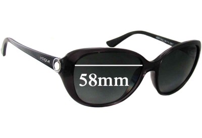 Vogue VO2771-SH Replacement Lenses 58mm wide 