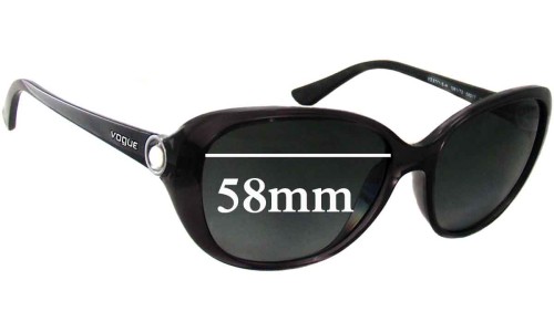 Sunglass Fix Replacement Lenses for Vogue VO2771-SH - 58mm Wide 
