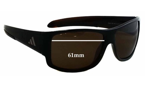 Sunglass Fix Replacement Lenses for Adidas A374 Kundo - 61mm Wide 