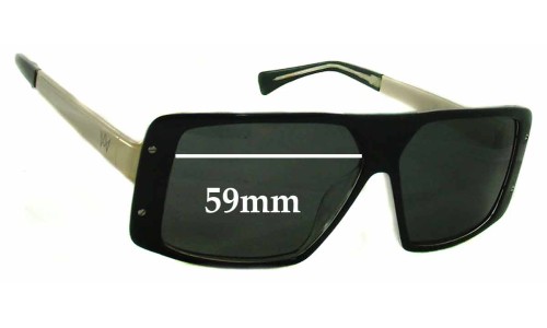 Sunglass Fix Verres de Remplacement pour AM Eyewear Rick - 59mm Wide 