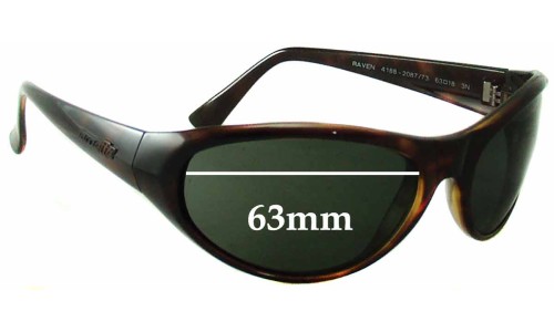 Sunglass Fix Replacement Lenses for Arnette Raven 4188 - 63mm Wide 