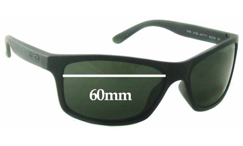 Sunglass Fix Verres de Remplacement pour Arnette Pipe AN4192 - 60mm Wide 