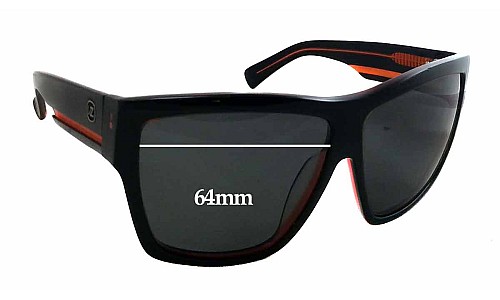 Sunglass Fix Replacement Lenses for Arnette Unknown Model - 64mm Wide 