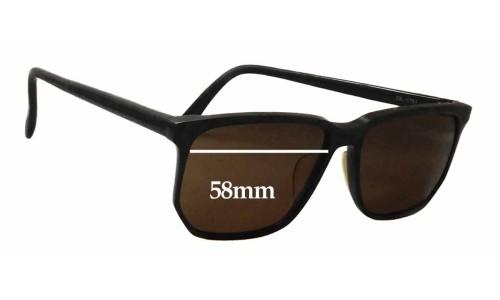 Sunglass Fix Replacement Lenses for Bada Grace 555 - 58mm Wide 
