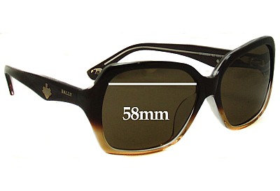 Bally BY2008A Replacement Lenses 58mm wide 