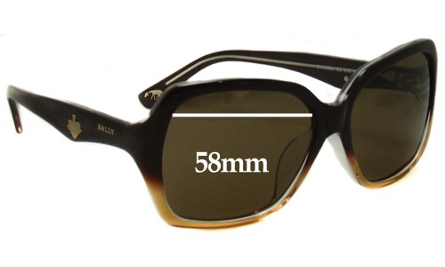 Sunglass Fix Replacement Lenses for Bally BY2008A - 58mm Wide 