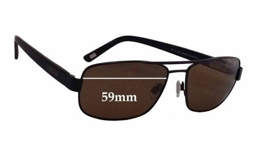 Sunglass Fix Ersatzgläser für Bill Bass Ayden - 59mm Wide 