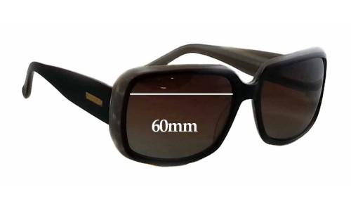 Sunglass Fix Replacement Lenses for Bill Bass Unknown - 60mm Wide 