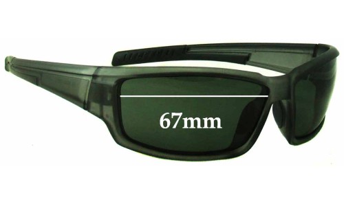 Sunglass Fix Replacement Lenses for Black Ice  PL6036 - 67mm Wide 