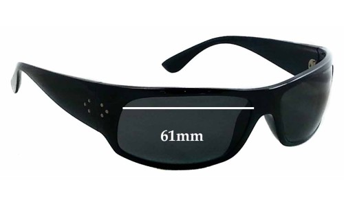 Sunglass Fix Lentes de Repuesto para Blinde Fellini - 61mm Wide 
