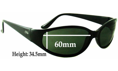 Sunglass Fix Replacement Lenses for Bolle Early Coachwhip 34.5 Tall - 60mm Wide 