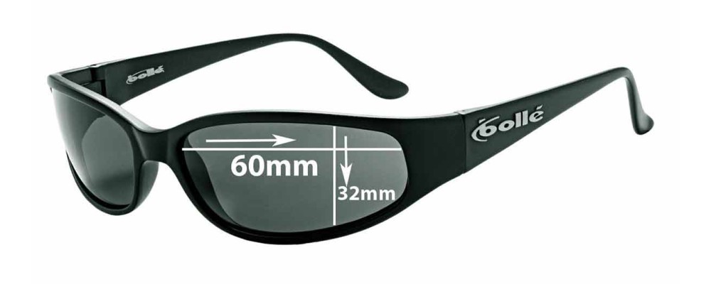 Bolle Newer Coachwhip Replacement Lenses 60mm x 32mm