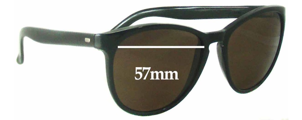 Sunglass Fix Replacement Lenses for Bolle IREX 100 Unknown Model - 57mm Wide