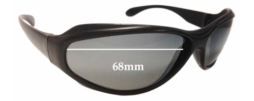 Sunglass Fix Replacement Lenses for Bolle King - 68mm Wide