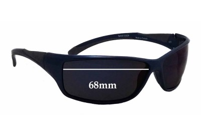 Bolle Speed 11629 Replacement Sunglass Lenses - 68mm wide 