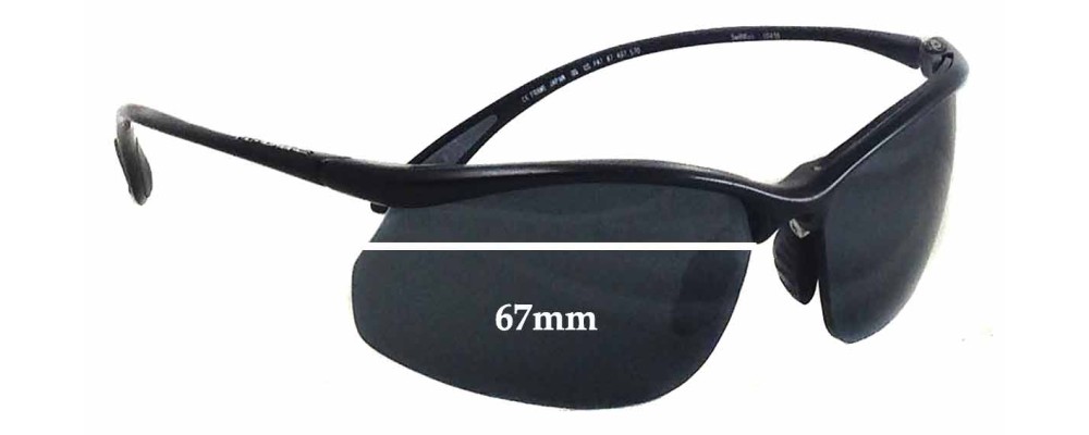 Sunglass Fix Replacement Lenses for Bolle Swiftkick - 67mm Wide