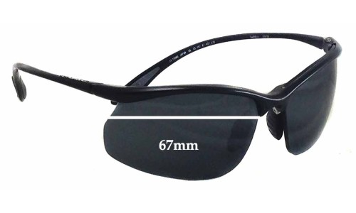 Sunglass Fix Replacement Lenses for Bolle Swiftkick - 67mm Wide 