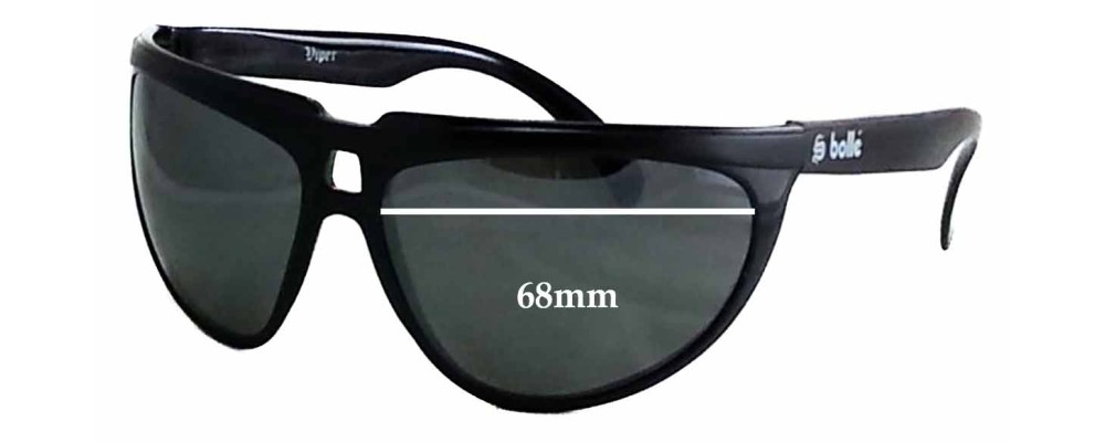 Sunglass Fix Replacement Lenses for Bolle Viper - 68mm Wide