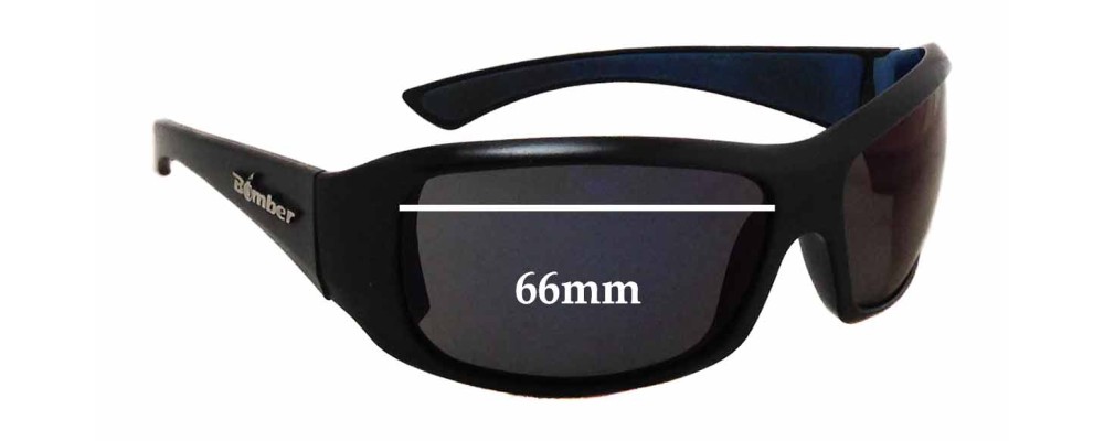Sunglass Fix Replacement Lenses for Bomber ST103 Stink Bomb - 66mm Wide