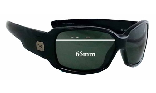 Sunglass Fix Replacement Lenses for Buch Deichmann B+D 4563 - 66mm Wide 