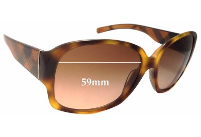 Burberry B 4128 Replacement Sunglass Lenses - 59mm Wide 