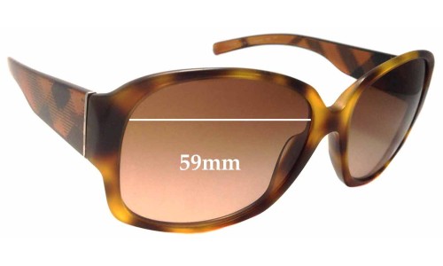 Sunglass Fix Replacement Lenses for Burberry B 4128 - 59mm Wide 