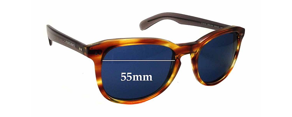 Sunglass Fix Replacement Lenses for Burberry B 4214 - 55mm Wide