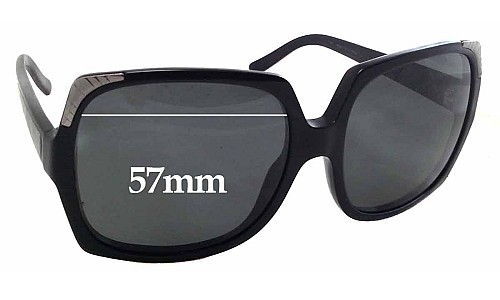 Sunglass Fix Replacement Lenses for Burberry B 4084 - 57mm Wide 