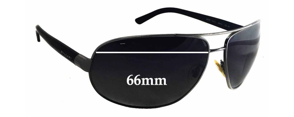 Sunglass Fix Replacement Lenses for Bvlgari 5006 - 66mm Wide